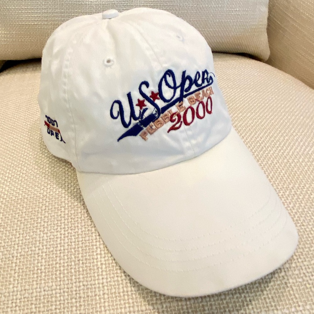Vintage US Open 2000 Pebble Beach White Hat 100th Anniversary Hat